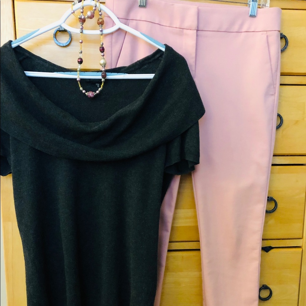 LOFT NWOT Marissa Skinny Dusty Pink, 6